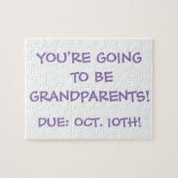 "Going to be Grandparents!" Puzzle