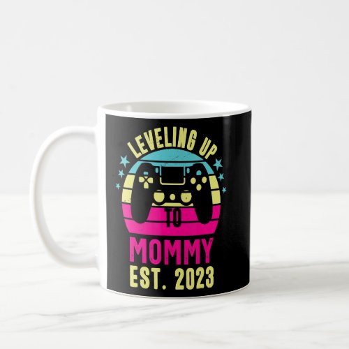 Going To Be Mom 2023 Vintage Leveling Up To Mommy  Coffee Mug