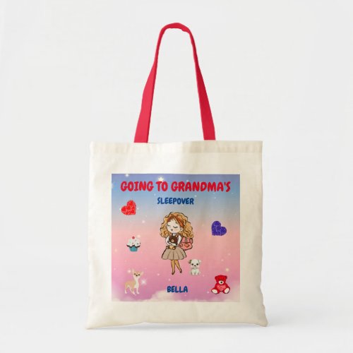 Going to Grandmas girls fun Tote Bag