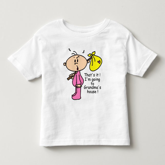 Going To Grandma's House Baby (Pink) Toddler T-shirt (Front)