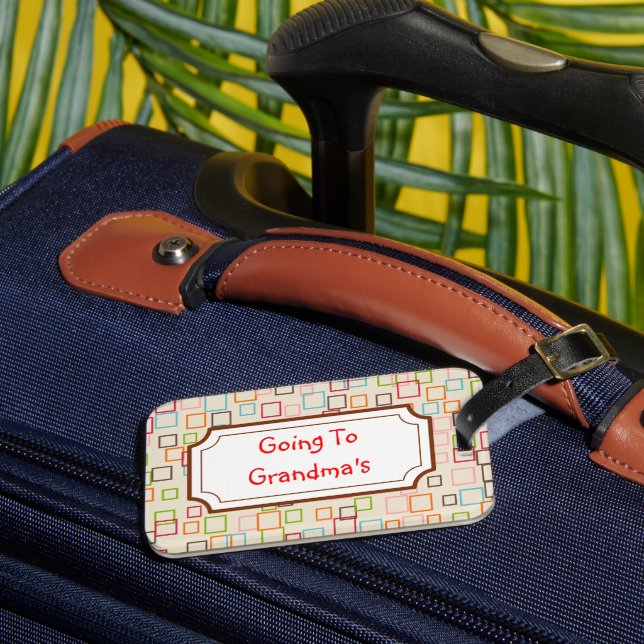Going To Grandma's Luggage Tag (Front Insitu 3)