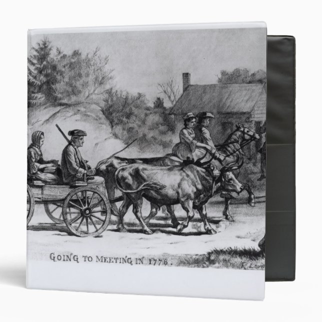 Going to Meeting in 1776, 1876 Binder (Front/Inside)