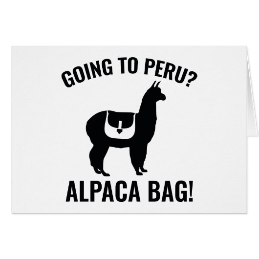 Going To Peru? Cards (Front Horizontal)