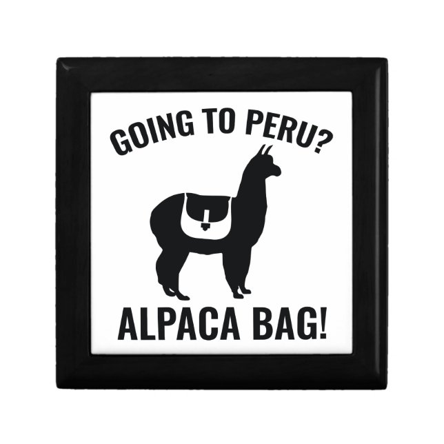 Going To Peru? Keepsake Box (Front)