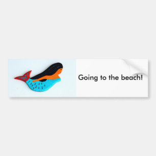 going to the beach bumper sticker