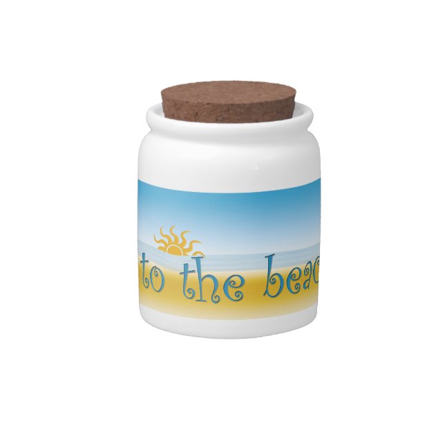 going to the beach fund jar (Front)