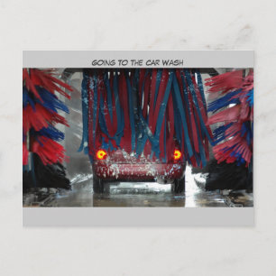 Going To The Car Wash Postcard