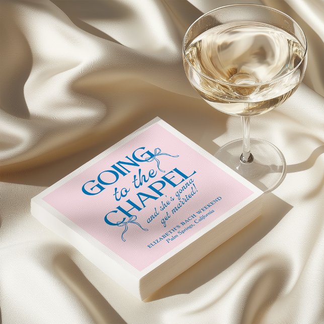 Going to the Chapel Bachelorette Weekend Napkins (Creator Uploaded)