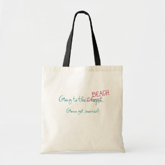 Going to the Chapel Beach Wedding tote Bag