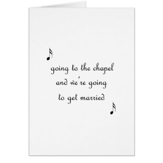 Going To The Chapel Cards