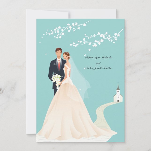 Going to the Chapel Wedding  Invitation (Front)