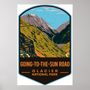 Going-To-The-Sun Road Glacier National Park Poster