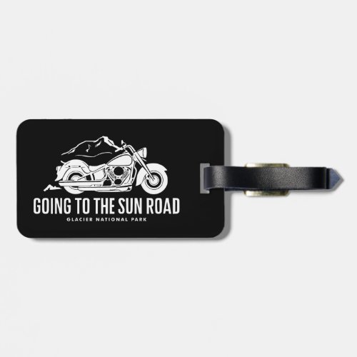 Going To The Sun Road Montana Motorcycle Luggage Tag