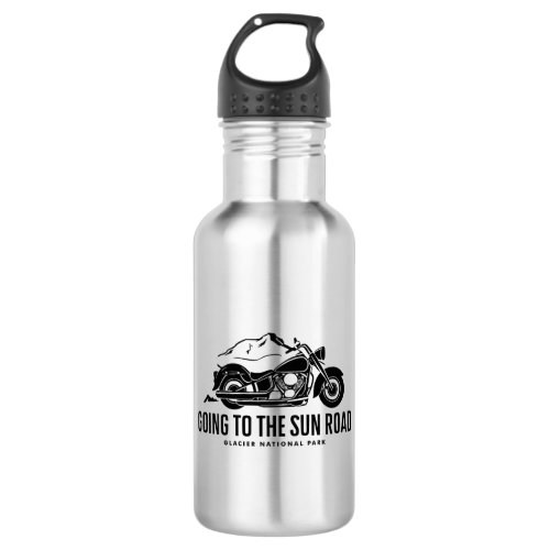 Going To The Sun Road Montana Motorcycle Stainless Steel Water Bottle