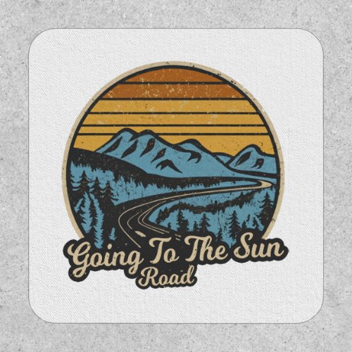 Going To The Sun Road Montana Retro Patch