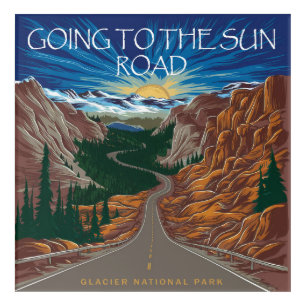 Going To The Sun Road Montana Vista Acrylic Print