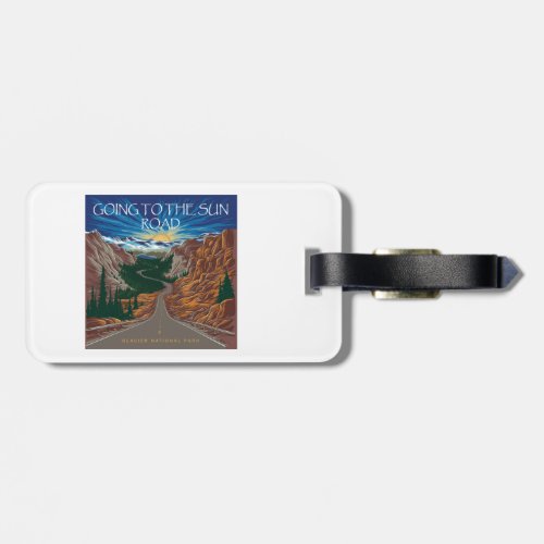 Going To The Sun Road Montana Vista Luggage Tag