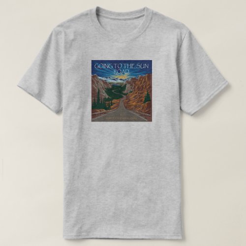 Going To The Sun Road Montana Vista T_Shirt