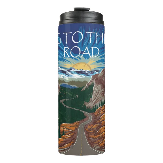 Going To The Sun Road Montana Vista Thermal Tumbler (Front)