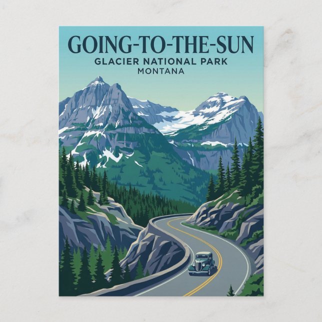Going-to-the-Sun Road USA Postcard (Front)