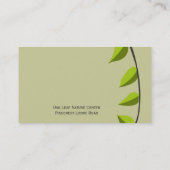Going UP Garden Leaf Gardening Green Professional Business Card (Back)