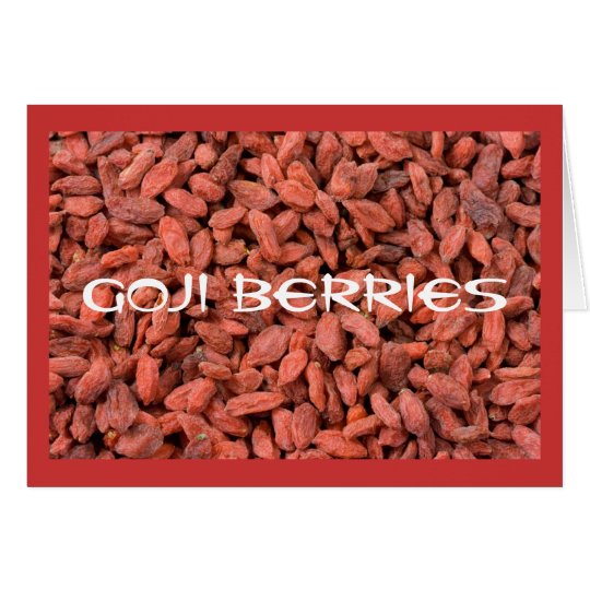 Goji Berries notecard