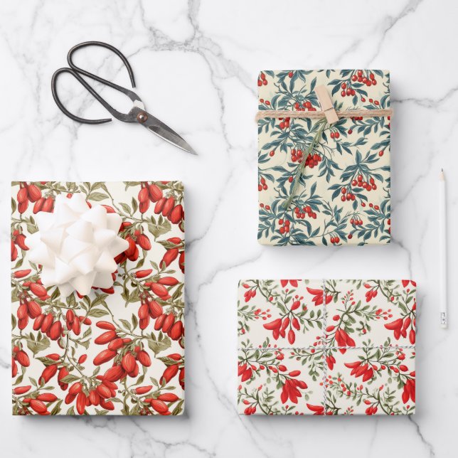  Gojiberry  Wrapping Paper Sheets (Front)