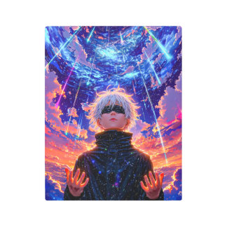 Gojo Satoru Infinite Void Metal Print