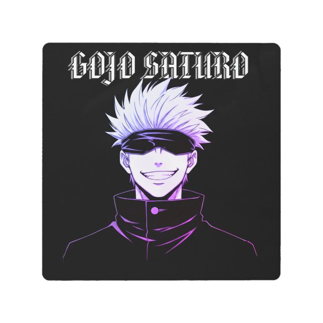 Gojo Saturo Metal Print (Front)