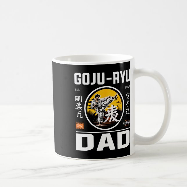 Goju-ryu Karate Dad For Dads With Karate Pion  Coffee Mug (Right)