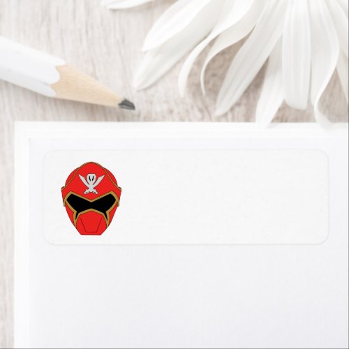 Gokai Super Mega Red Helmet Label