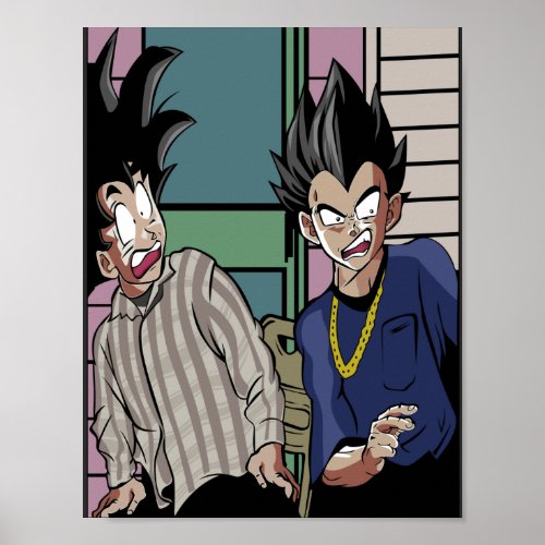 Goku and Vegeta Poster