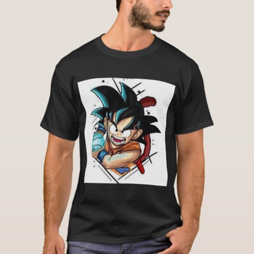 Goku design illustration png T_Shirt