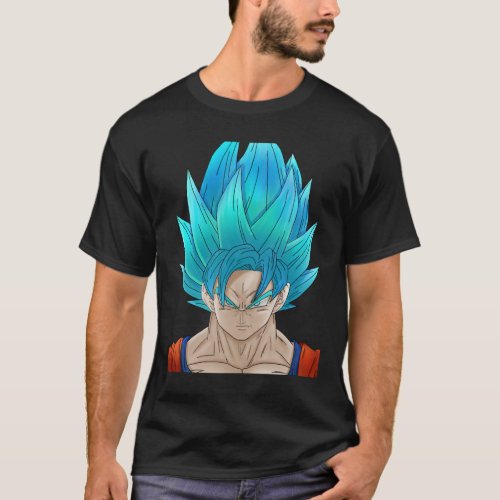 Goku  Super Saiyan Blue Fanart Design  T_Shirt