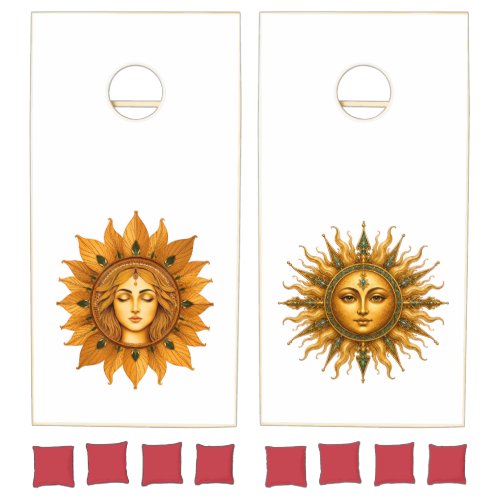 Gol Bano Collection | Golden Sun Bluetooth Speaker Cornhole Set