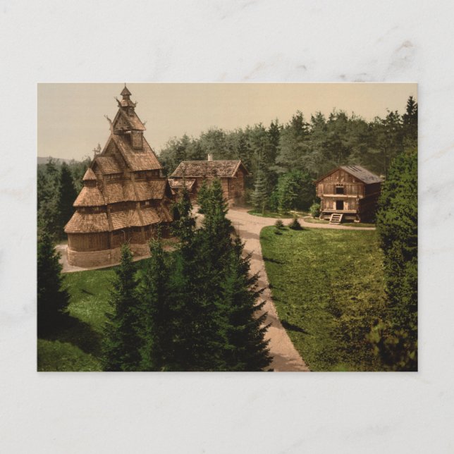 Gol Stave Church, Oslo, Norway Postcard (Front)