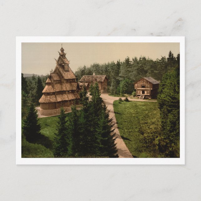 Gol Stave Church, Oslo, Norway Postcard (Front)