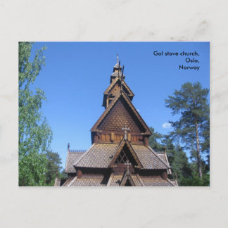 Gol stave church postcard #1