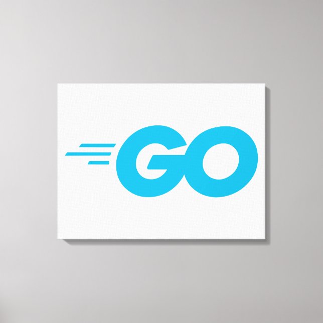 Golang Logo (Go Programming Language) Canvas Print (Front)