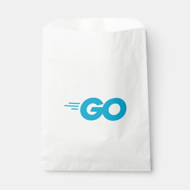 Golang Logo (Go Programming Language) Favor Bag (Front)