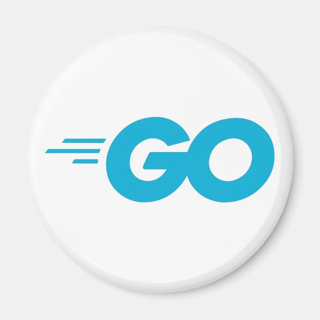 Golang Logo (Go Programming Language) Magnet (Front)
