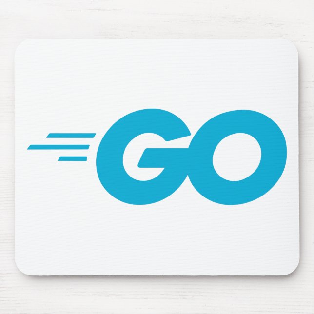 Golang Logo (Go Programming Language) Mouse Pad (Front)