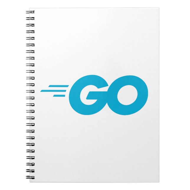 Golang Logo (Go Programming Language) Notebook (Front)