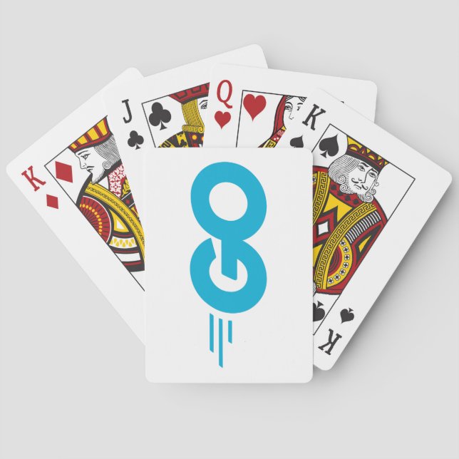 Golang Logo (Go Programming Language) Poker Cards (Back)