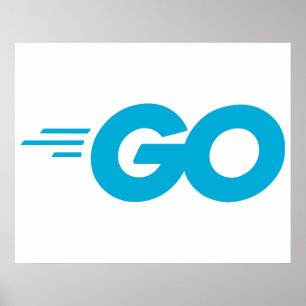 Golang Logo (Go Programming Language) Poster