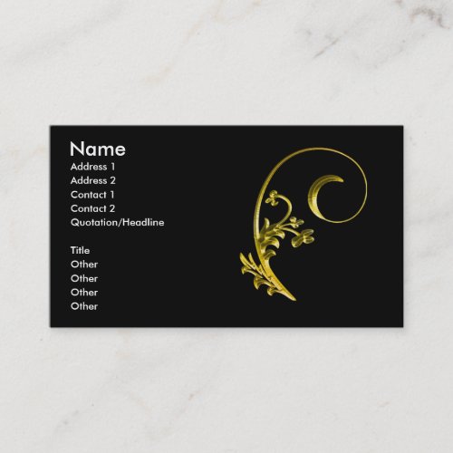 gold2 business card template