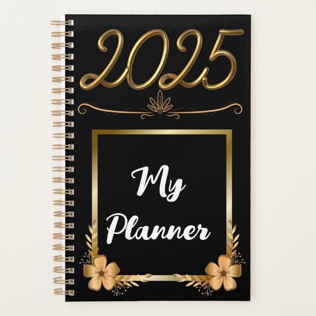 Gold 2025 Planner (Front)