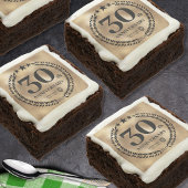 Gold 30th Anniversary Business Logo Brownie