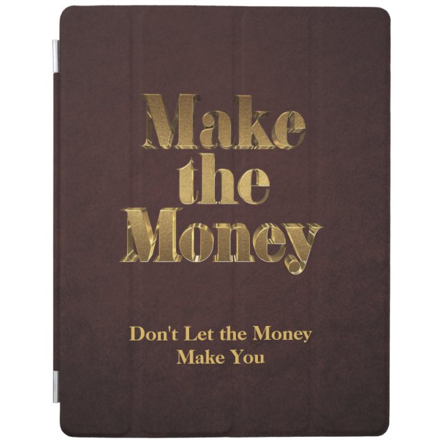 Gold 3D Make the Money iPad Smart Cover (Front)