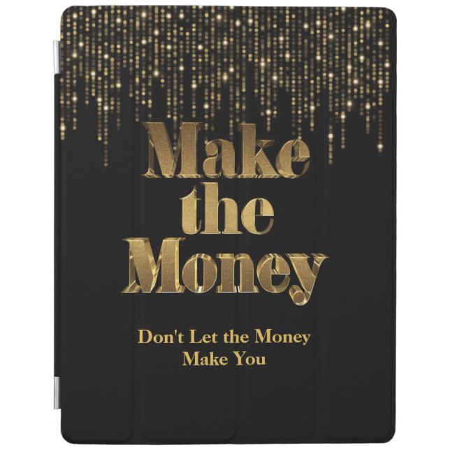 Gold 3D Make the Money iPad Smart Cover (Front)